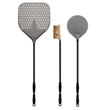 Alfa 36-Inch 3-Piece Pizza Peel Set - Black - AC-3PCMGPEELSET